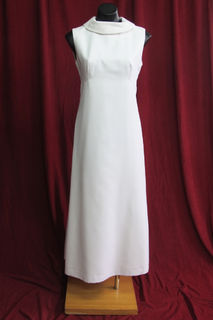 Wedding Dress 1970s  Sleeveless Roll Neck sz.12 45010766