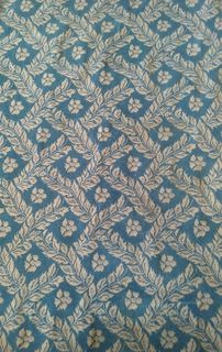 Rug Laurel weave blue w/beige (3m x 3.6m)