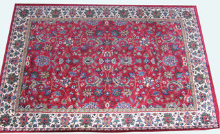 Persian Carpet  Red Cream Green (1.6 x 2.3)