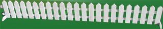Mini White Picket Fences (2m x 0.3m)