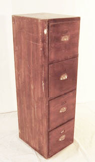 Filing Cabinet with Fake Drawers (H135cm W41cm D49cm)