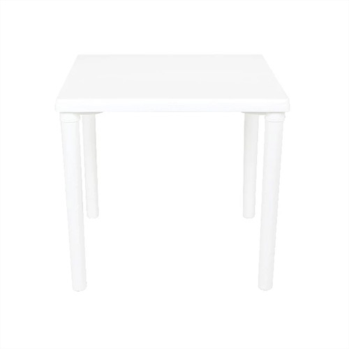 Table White Plastic 750x750x750mm (Removable legs).