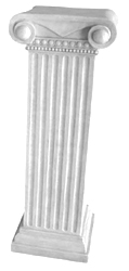 Plinth (i) Scroll Top White (0.65m) [x=3]