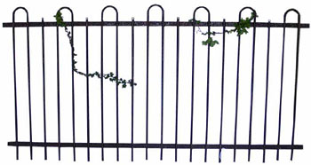 Fence Section Iron  Cemetery (1.2m x 2.3m) [x=4]