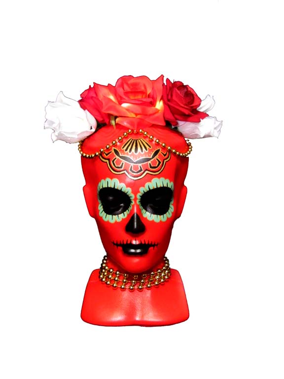 Katalina Day of the Dead Head RED
