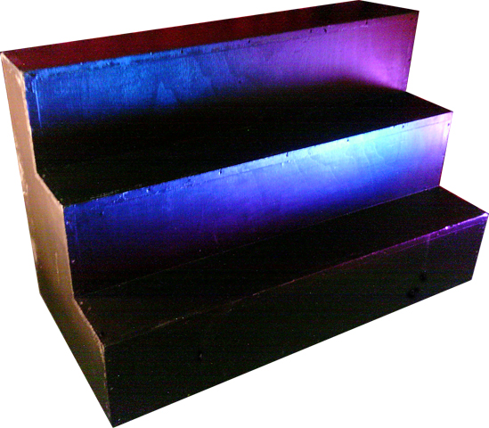 Stage Box #08 Staging Steps Black (H60cm x W120cm x D76cm) (step H25cm x D20cm)