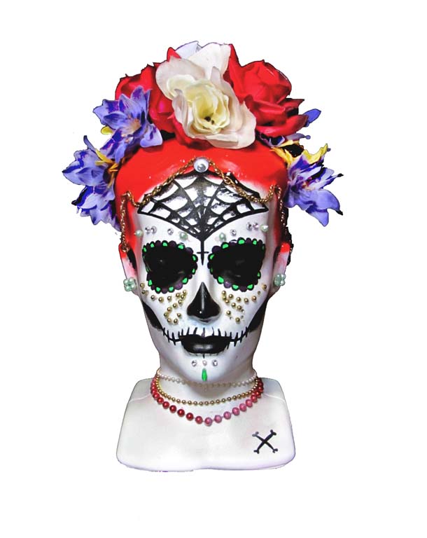 Katalina Day of the Dead Head WHITE